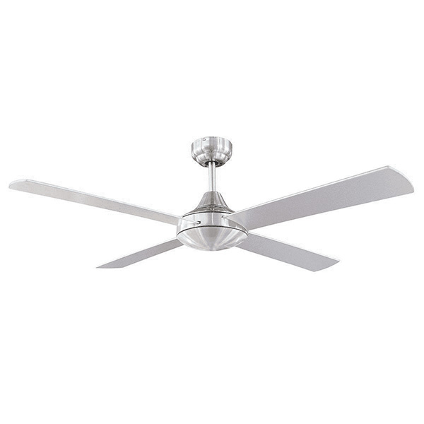 4 Blade Tempo 48inch Ceiling Fan (brushed Chrome) By Brilliant Bri100010
