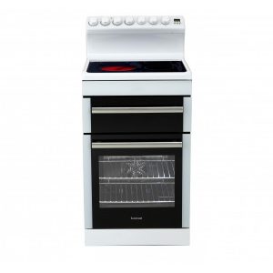 Euromaid Frc54w 540mm White Ceramic Top Electric Upright Cooker